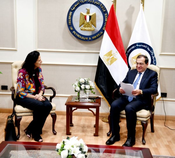 وزير البترول يبحث مع رئيس فولبرايت فى مصر مشروع تطوير وتحديث القطاع البترول
