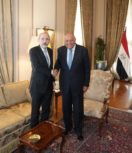 وزير الخارجية يستقبل نظيره الأردني بمقر وزارة الخارجية